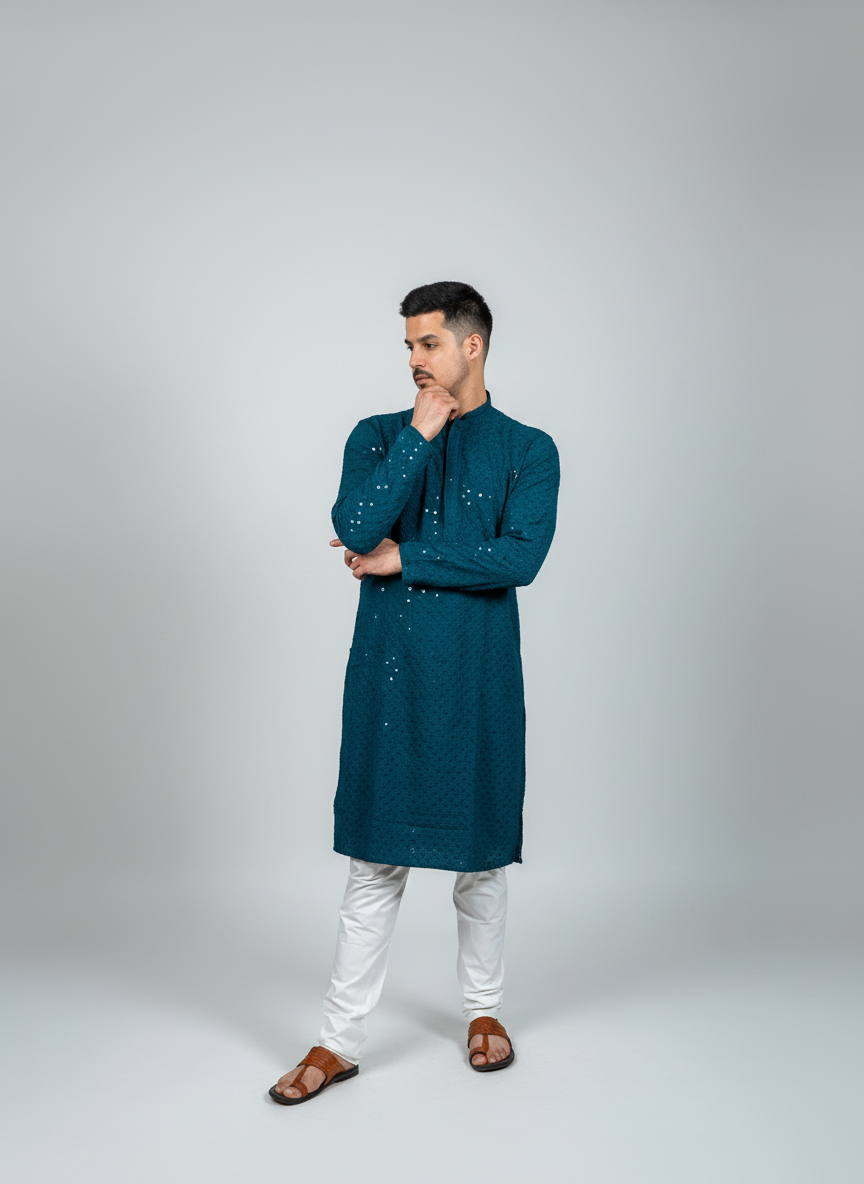 Green-Chikankari-Set
