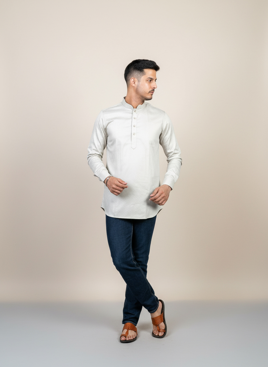 Short-kurta-brown